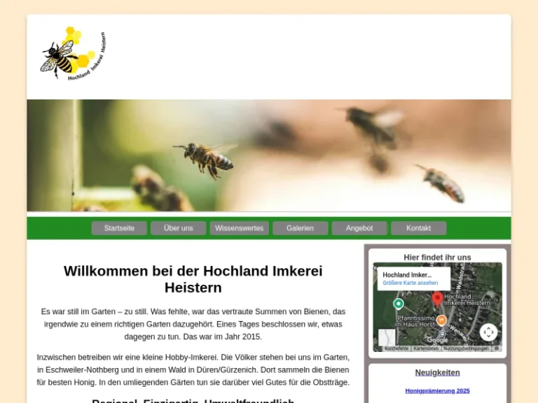 Hochland Imkerei Heistern - Nordrhein-Westfalen in Langerwehe