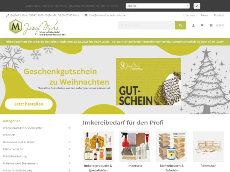 Josef Muhr Imkerei & Imkereibedarf GmbH & Co. KG - Bayern in Prackenbach