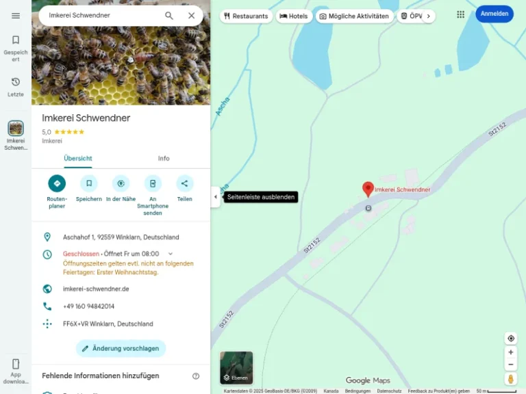 Imkerei Schwendner - Bayern in Winklarn