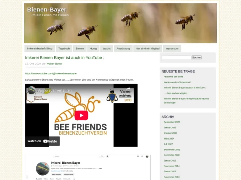 Imkerei Bienen Bayer - Bayern in Regenstauf