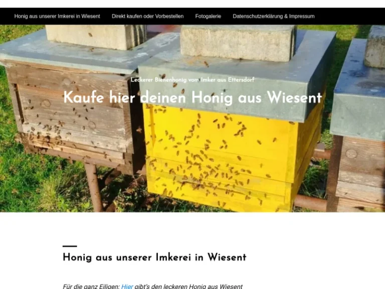 Echter Bienenhonig aus Ettersdorf, Wiesent – direkt vom Imker - Bayern in Wiesent