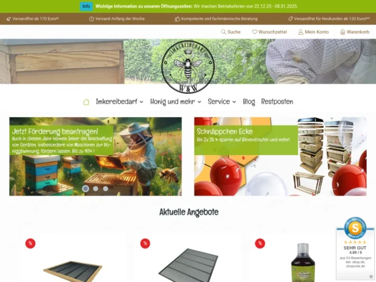 Abholstation – Imkereibedarf WW - Bayern in Pentling