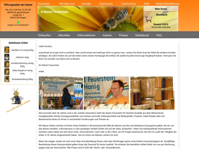 Imkerei Feuerstein, Elchingen - Bayern in Elchingen