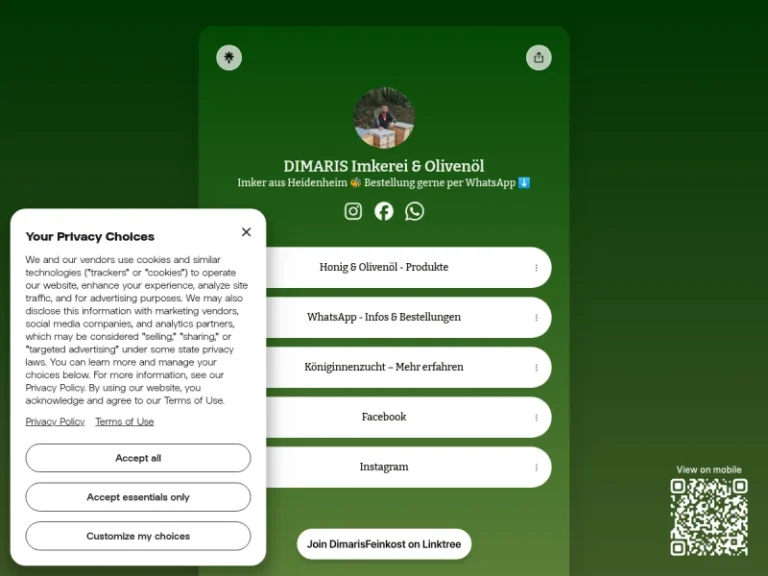 Imkerei & Olivenöl Dimaris - Baden-Württemberg in Heidenheim an der Brenz