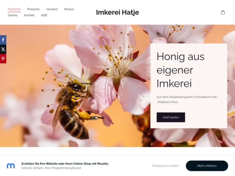 Imkerei Hatje - Baden-Württemberg in Weilheim an der Teck