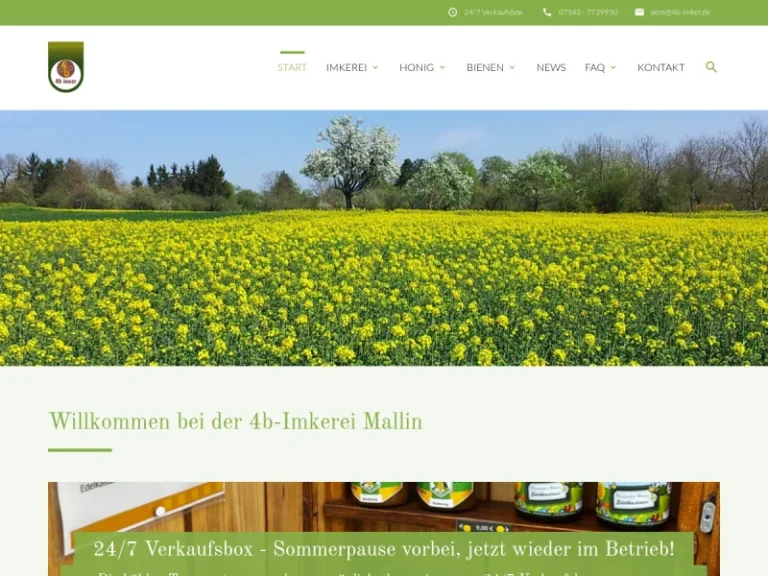 Imker Bietigheim Honig vom 4b-imker - Baden-Württemberg in Bietigheim-Bissingen