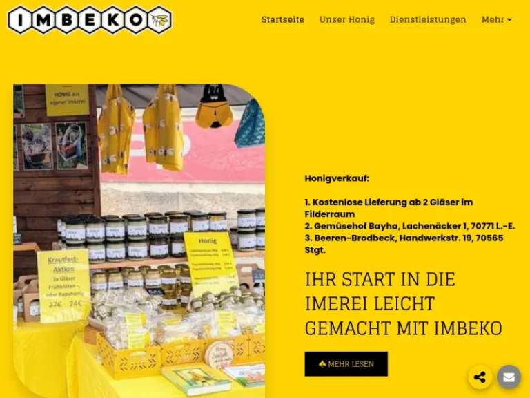 IMBEKO regionaler Honig Rent-A-Imker - Baden-Württemberg in Leinfelden-Echterdingen