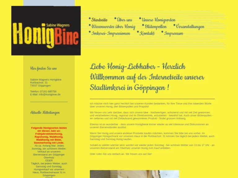 Sabine Wagners Honigbine - Baden-Württemberg in Göppingen