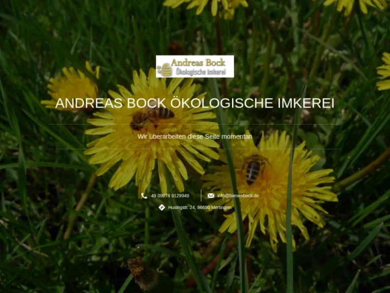 Andreas Bock Ökologische Imkerei - Bayern in Mertingen