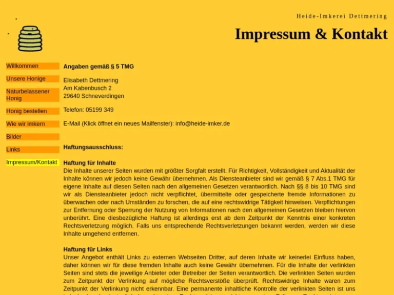 Heide-Imkerei Horst Dettmering - Niedersachsen in Schneverdingen