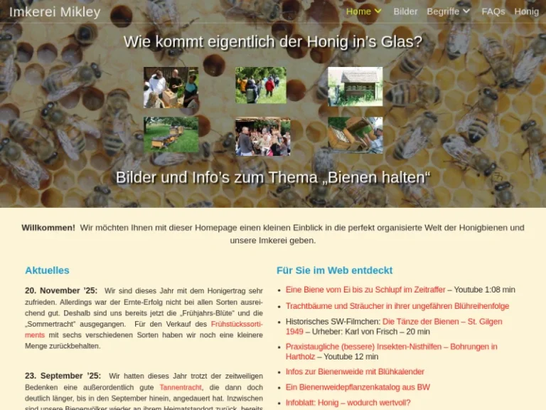 Imkerei Mikley - Baden-Württemberg in Weissach im Tal