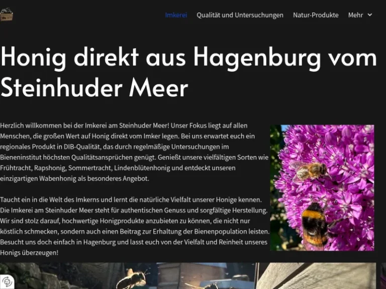 Imkerei am Steinhuder Meer - Niedersachsen in Hagenburg