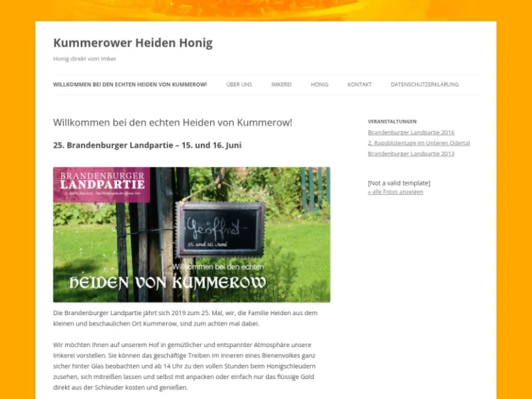 Kummereower Heidenhonig - Brandenburg in Schwedt/Oder