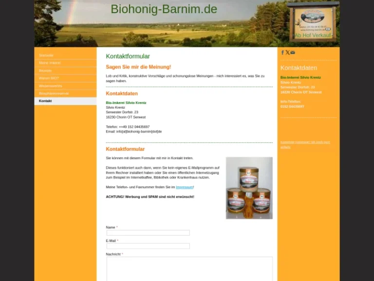 imkerei silvio krentz - Brandenburg in Chorin