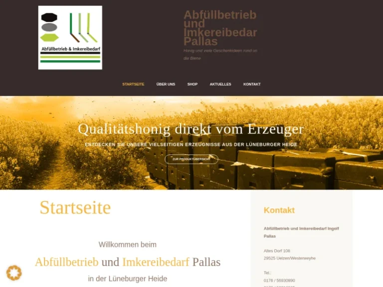 Abfüllbetrieb & Imkereibedarf Pallas - Niedersachsen in Uelzen