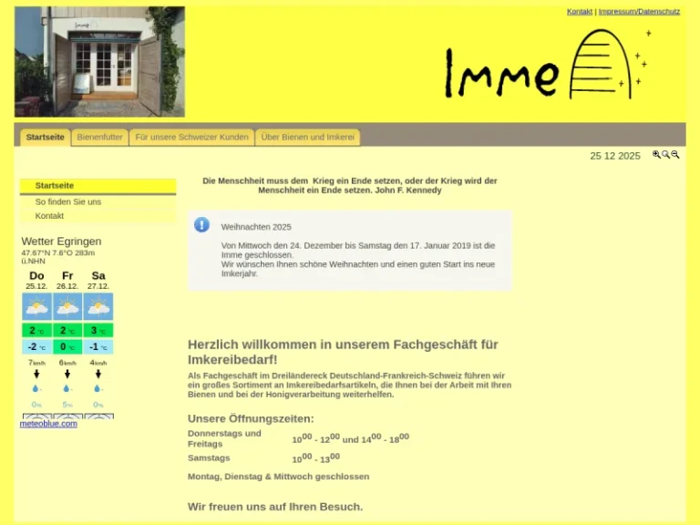 Imme, Fachgeschäft für Imkereibedarf - Baden-Württemberg in Efringen-Kirchen