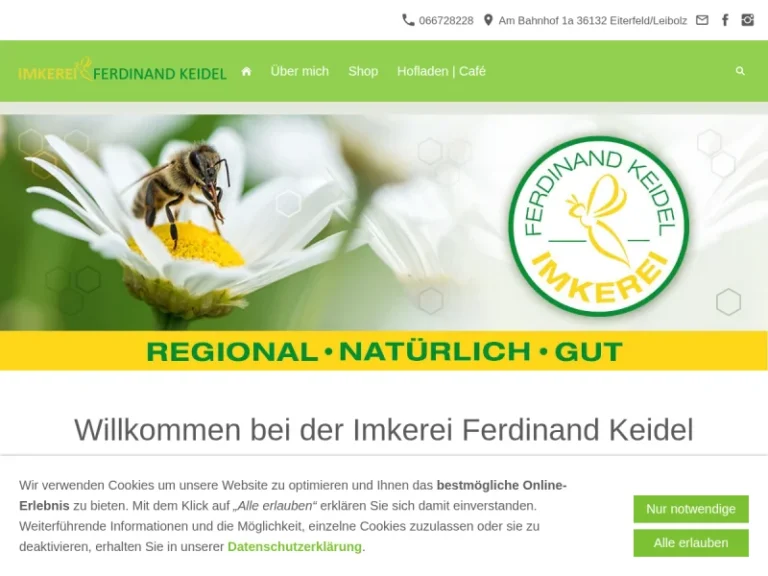 Imkerei Ferdinand Keidel - Hessen in Eiterfeld