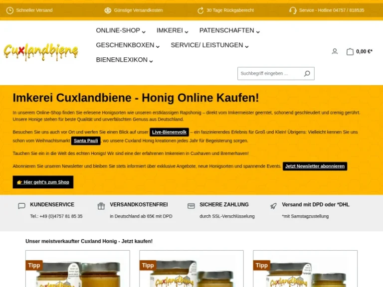 Imkerei Cuxlandbiene - Niedersachsen in Wanna