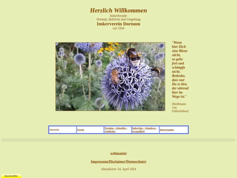 Imkerverein Dornum - Niedersachsen in Großheide