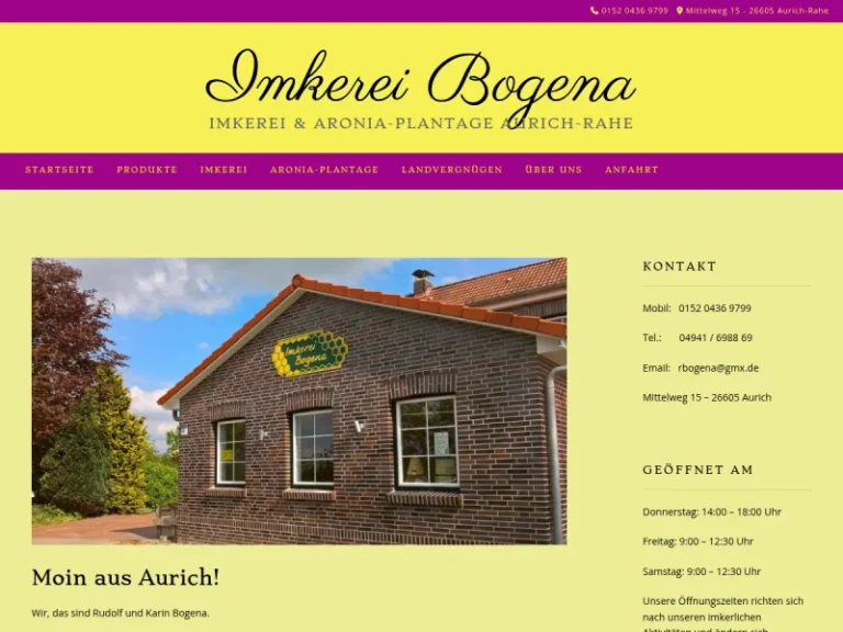 Imkerei Bogena GbR - Niedersachsen in Aurich