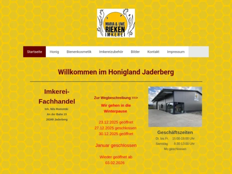 Imkereifachhandel Rieken Inh. Nils Romotzki - Niedersachsen in Jade