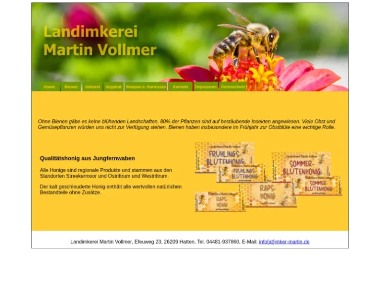 Landimkerei Martin Vollmer - Niedersachsen in Hatten