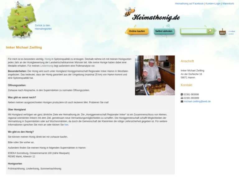 Imker Michael Zwilling - Nordrhein-Westfalen in Hamm