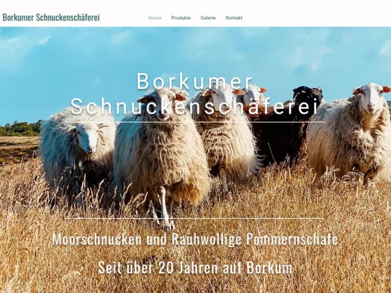 Borkumer Schnuckenschäferei - Niedersachsen in Borkum