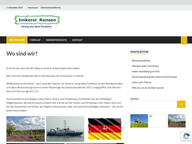 Imkerei Rensen - Niedersachsen in Heede