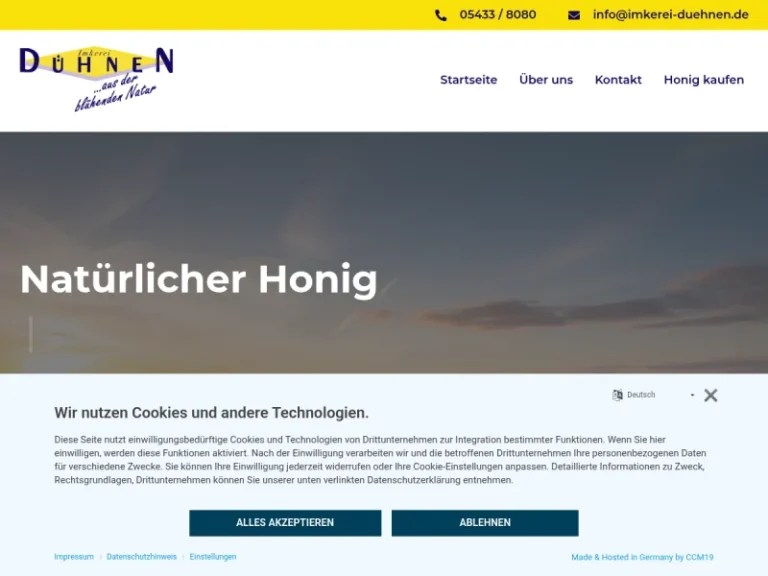 Imkerei Dühnen – Badbergen - Niedersachsen in Badbergen