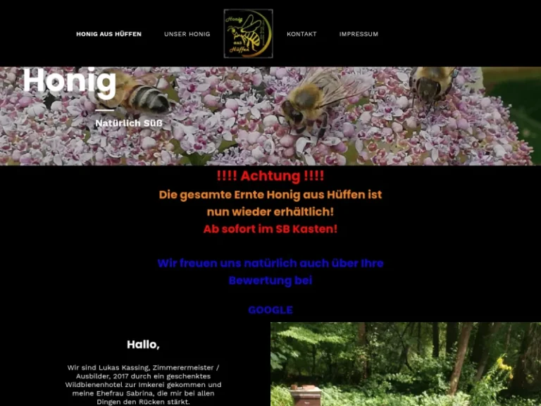 Honig aus Hüffen - Nordrhein-Westfalen in Bünde