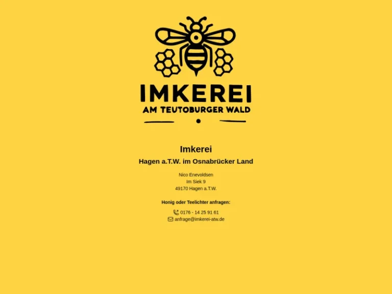 Imkerei – Nico Enevoldsen - Niedersachsen in Hagen am Teutoburger Wald
