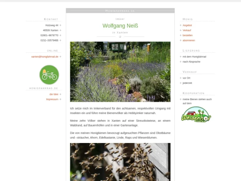 Honigfahrrad Xanten - Nordrhein-Westfalen in Xanten