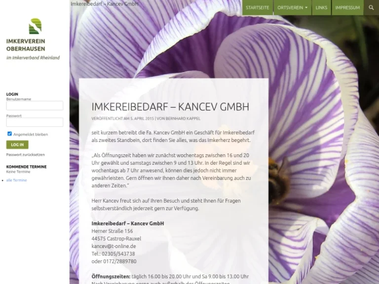 Imkereibedarf Kancev - Nordrhein-Westfalen in Castrop-Rauxel