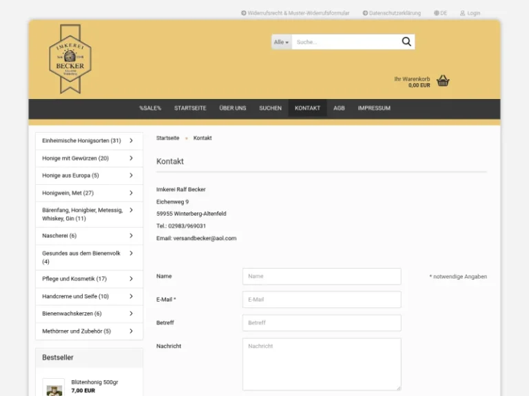 Imkerei Ralf Becker - Nordrhein-Westfalen in Winterberg