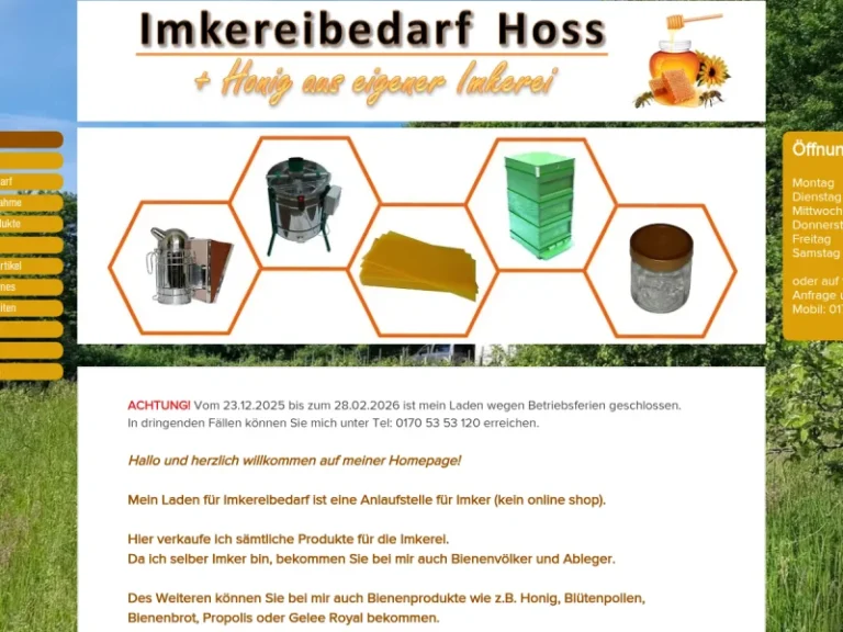 Imkereibedarf Hoss - Baden-Württemberg in Calw