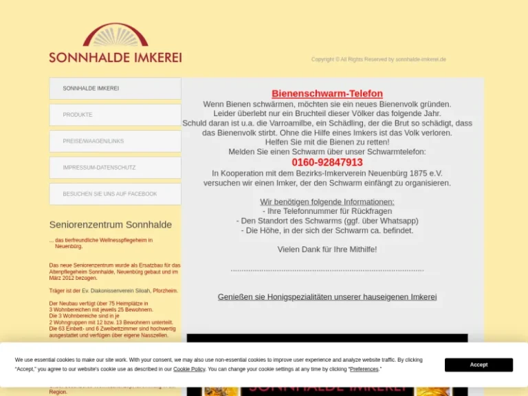 Sonnhalde Imkerei - Baden-Württemberg in Neuenbürg