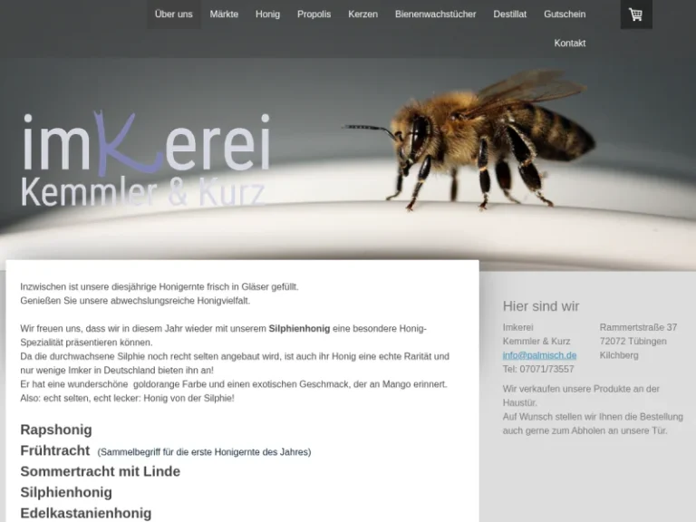 Imkerei Kemmler & Kurz - Baden-Württemberg in Tübingen