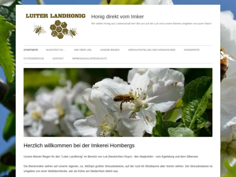 Luiter Landhonig – Imkerei Hombergs - Nordrhein-Westfalen in Neukirchen-Vluyn