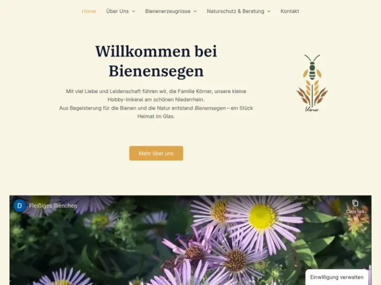 Bienensegen – Familien-Imkerei Kaarst - Nordrhein-Westfalen in Kaarst