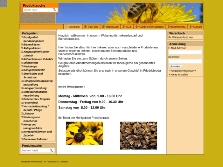 Imkereibedarf u. Honigstube A. Herklotz - Thüringen in Friedrichroda