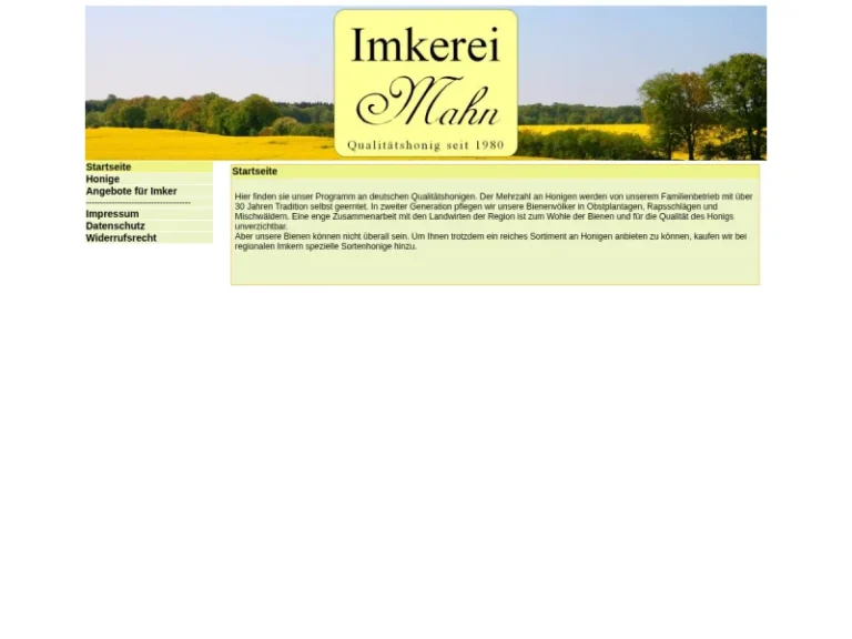 Imkerei Mahn - Schleswig-Holstein in Hamwarde