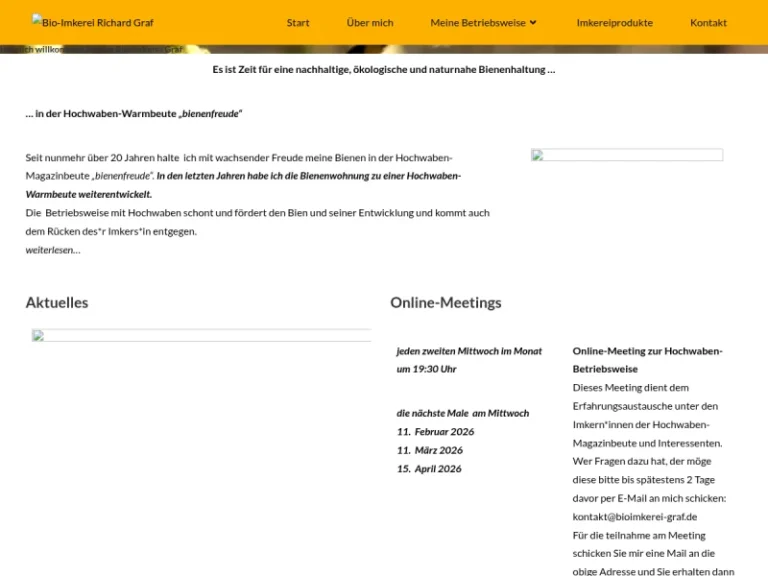Bio-Imkerei Graf - Baden-Württemberg in Dornhan
