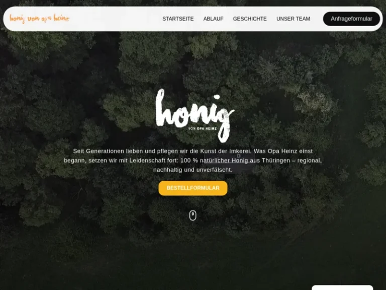 Honig von Opa Heinz - Thüringen in Waltershausen