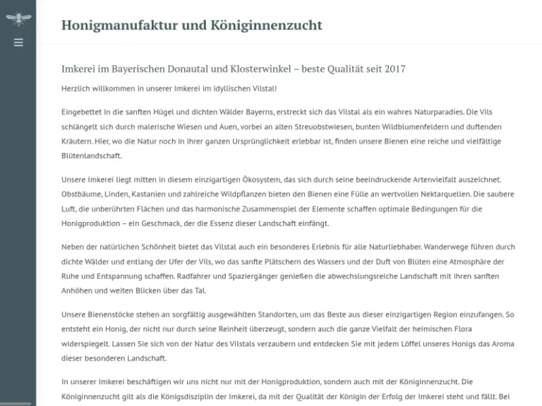 Imkerei Vandenhende - Bayern in Aldersbach