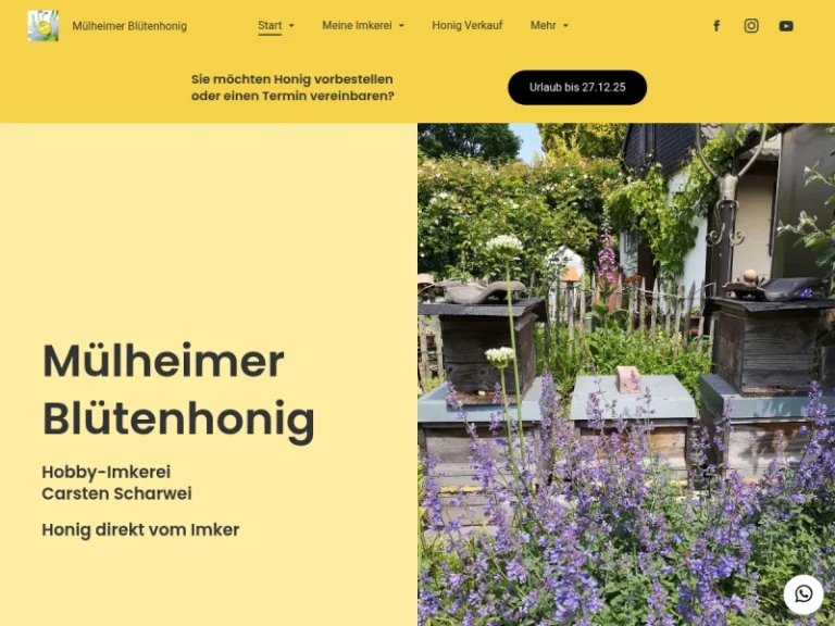 Mülheimer Blütenhonig | Hobby-Imkerei Carsten Scharwei - Nordrhein-Westfalen in Mülheim an der Ruhr