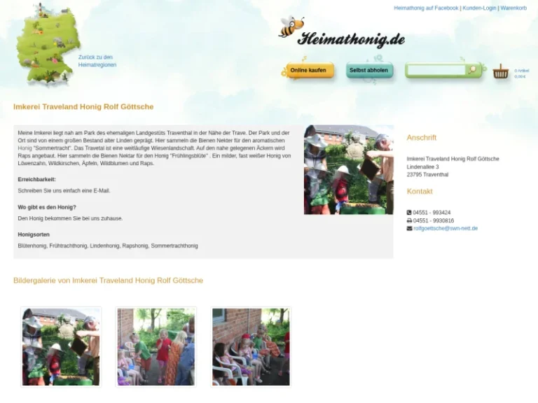 Imkerei Traveland Honig Rolf Göttsche - Schleswig-Holstein in Traventhal