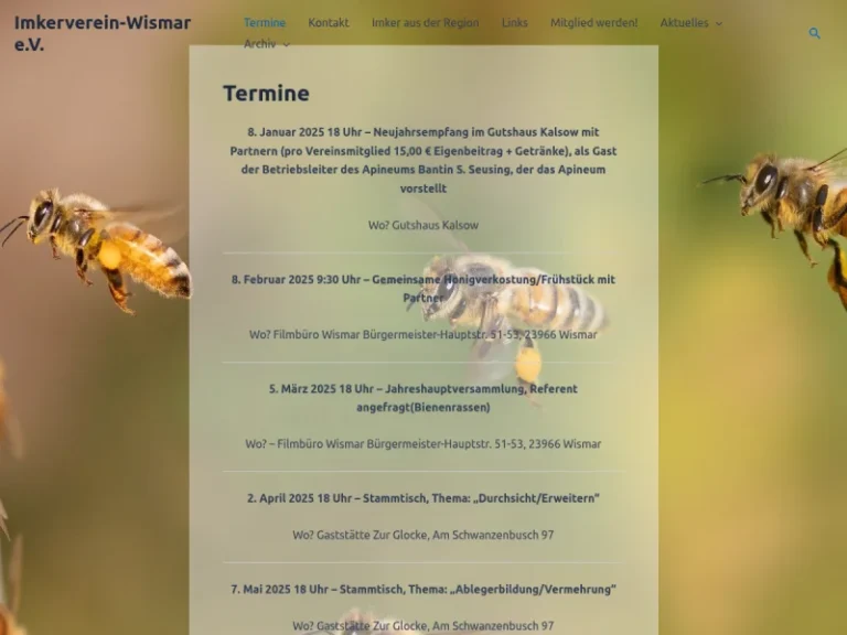 Imkerverein Wismar eV - Mecklenburg-Vorpommern in Wismar