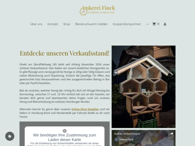 Honigverkaufsstand Imkerei Finck - Hamburg in Hamburg