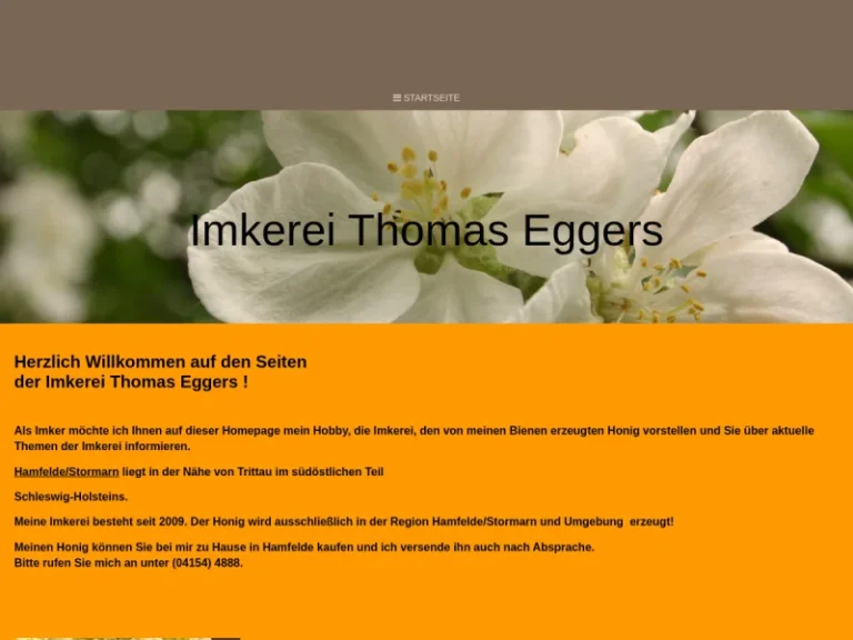 Imkerei Thomas Eggers - Schleswig-Holstein in Hamfelde